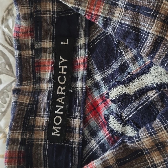 Monarchy  Mens Button down Shirt Size Large - Picture 5 of 5